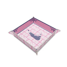 Load image into Gallery viewer, Nantucket Leather Valet/Trinket Tray in Pink and Blue
