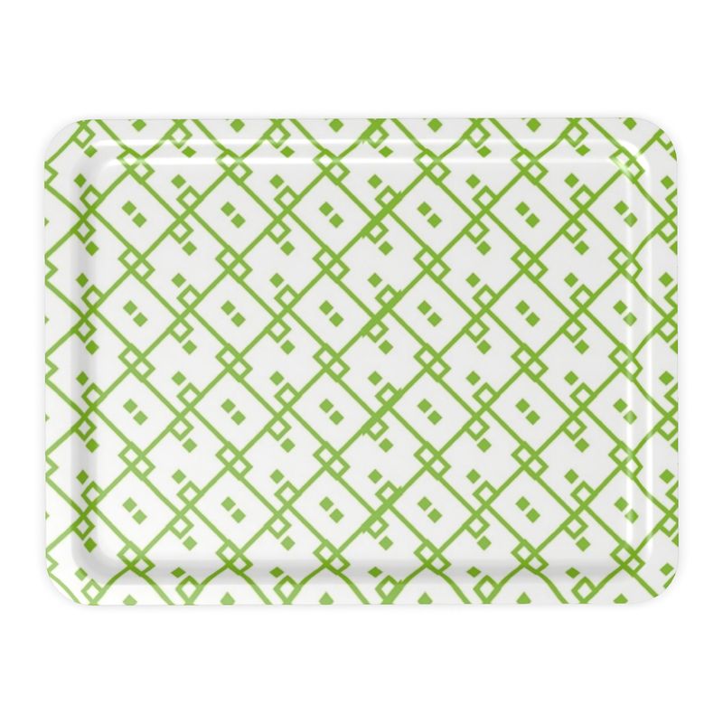 Blockchain Tray in Green/White