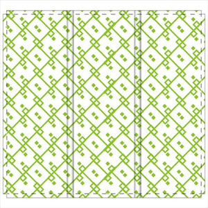 Block Chain Folding Screen Green/White