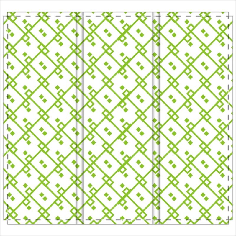 Block Chain Folding Screen Green/White