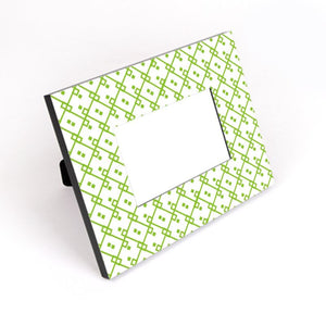 Block Chain Photo Frame Green/White