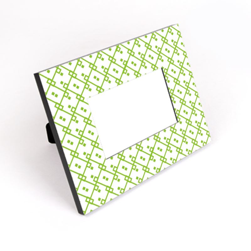 Block Chain Photo Frame Green/White