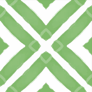 Formal Garden Wallpaper Green/White