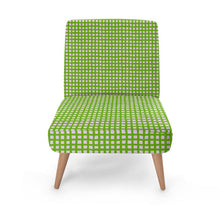 Load image into Gallery viewer, Green and Light Pink Netting Occasional Chair
