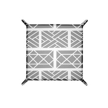 Load image into Gallery viewer, Little Mountain Chippendale Leather Trinket Tray Black/White
