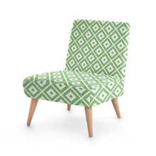 Load image into Gallery viewer, Formal Garden Occasional Chair in Green/White
