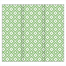 Load image into Gallery viewer, Formal Garden Folding Screen in Green/White
