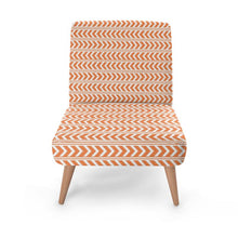 Load image into Gallery viewer, This Way That Way Occasional Chair in Orange/White
