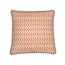 Load image into Gallery viewer, This Way That Way Pillow in Orange/White
