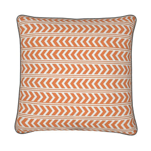 This Way That Way Pillow in Orange/White