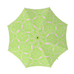 Palm Beach Palm Play Umbrella in Pink/Lime Green