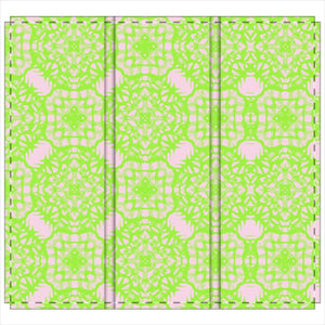 Palm Beach Palm Play Folding Screen in Pink/Green