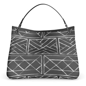 Little Mountain Chippendale Slouch Bag in Black/White