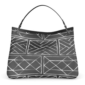 Little Mountain Chippendale Slouch Bag in Black/White