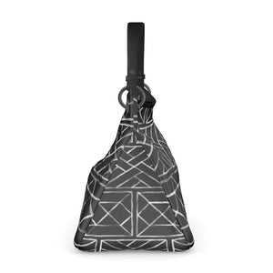 Little Mountain Chippendale Slouch Bag in Black/White