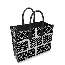 Load image into Gallery viewer, Little Mountain Chippendale Leather Bag in Black/White
