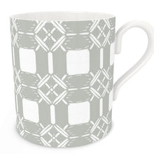 Load image into Gallery viewer, Rattan Caned Webbing in Light Gray/White Mug
