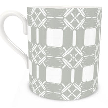 Load image into Gallery viewer, Rattan Caned Webbing in Light Gray/White Mug
