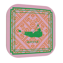 Load image into Gallery viewer, Nantucket Zip Code Coasters in Pink, Orange and Green
