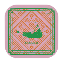 Load image into Gallery viewer, Nantucket Zip Code Coasters in Pink, Orange and Green

