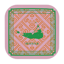Load image into Gallery viewer, Nantucket Zip Code Coasters in Pink, Orange and Green
