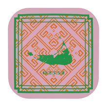 Load image into Gallery viewer, Nantucket Zip Code Coasters in Pink, Orange and Green
