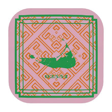Load image into Gallery viewer, Nantucket Zip Code Coasters in Pink, Orange and Green
