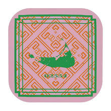 Load image into Gallery viewer, Nantucket Zip Code Coasters in Pink, Orange and Green
