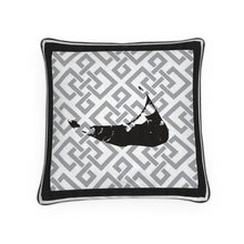 Load image into Gallery viewer, Black and Gray Nantucket Pillow
