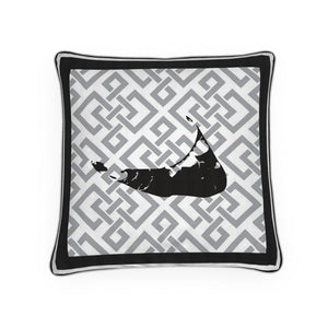 Black and Gray Nantucket Pillow