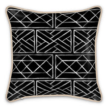 Load image into Gallery viewer, Little Mountain Pillow/Cushion in Black and White
