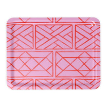 Load image into Gallery viewer, Salmon on Pink Chippendale Tray
