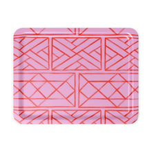 Load image into Gallery viewer, Salmon on Pink Chippendale Tray
