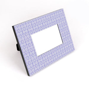 Little Mountain Chippendale Photo Frame in Blue and White