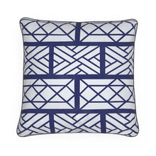 Load image into Gallery viewer, Blue and White Chippendale Pillow/Cushion
