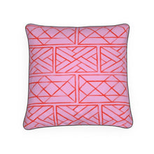 Load image into Gallery viewer, Chippendale Pillow/Cushion in Salmon and Pink
