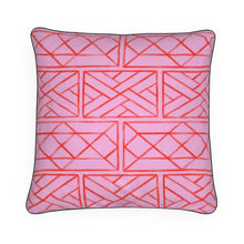 Load image into Gallery viewer, Chippendale Pillow/Cushion in Salmon and Pink
