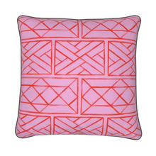 Load image into Gallery viewer, Chippendale Pillow/Cushion in Salmon and Pink
