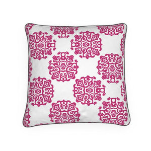 Chinese Medallion Pillow/Cushion in Plum