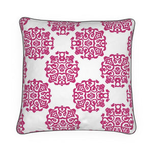 Chinese Medallion Pillow/Cushion in Plum