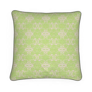 XO Palm in Pink and Green Pillow/Cushion