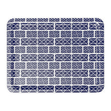 Load image into Gallery viewer, White and Navy Chippendale Tray
