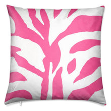 Load image into Gallery viewer, Deconstructed Petals in Pink and White Pillow/Cushion
