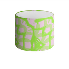 Load image into Gallery viewer, Pink and Green Palms Drum Lamp Shade
