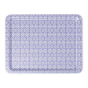 Chippendale Tray--Blue and White