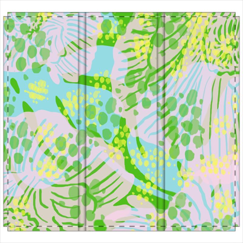 Falling Flowers Folding Screen
