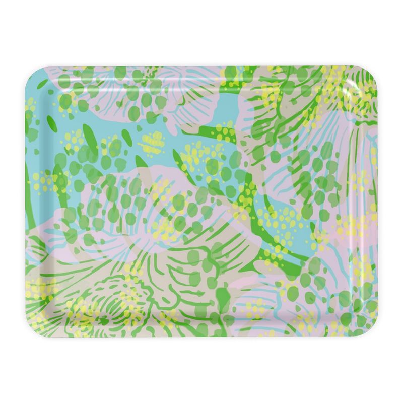 Floating Flowers Decorative Tray