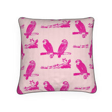 Load image into Gallery viewer, Pink Parrots Pillow/Cushion
