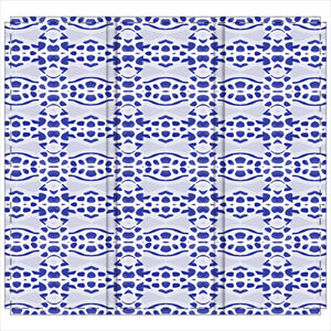 Moroccan Blues Folding Screen