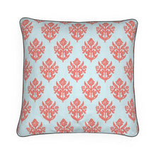 Load image into Gallery viewer, Cutter House Linocut Indian Flower Pillow
